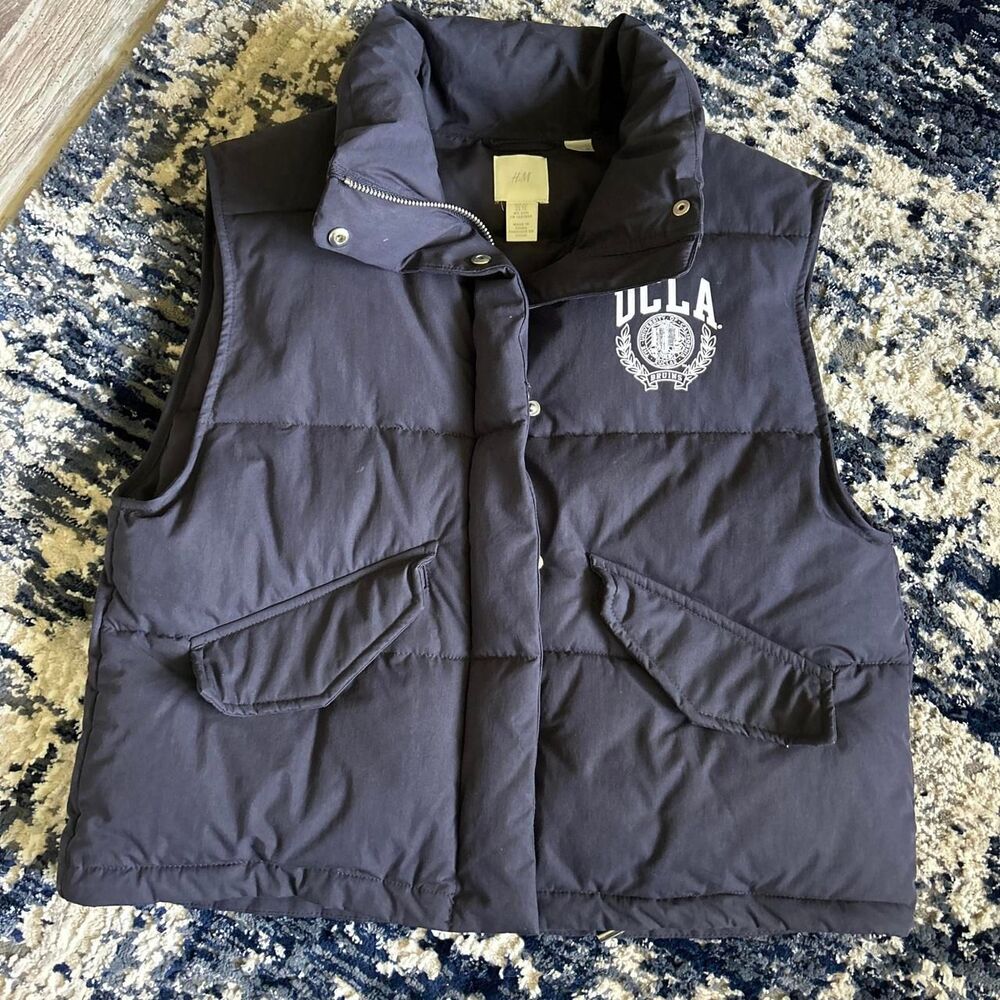H-m Women's Navy and Blue Gilet